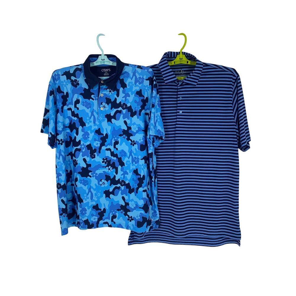 2 Mens Golf Polos (Bobby Jones & Chaps) Large